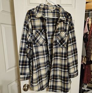 Maurices Plaid Flannel Shirt Jacket